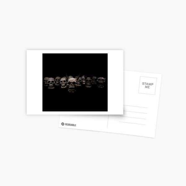 skulls and demons Postcard
