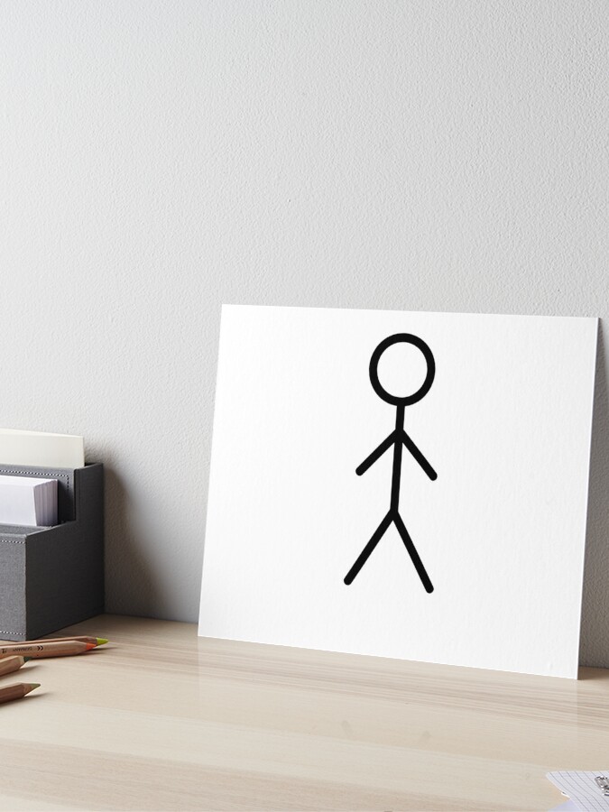 Faceless Stickman (in Black) - Simple Sticker for Sale by Store Of  Creations