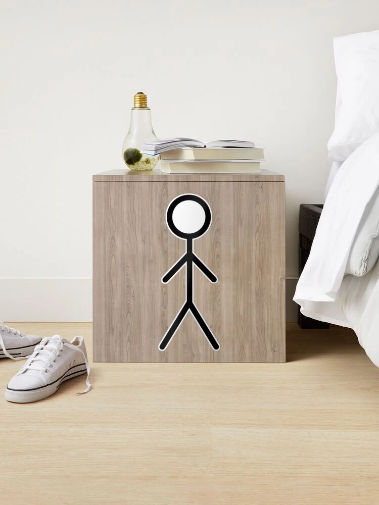 Faceless Stickman (in Black) - Simple Sticker for Sale by Store Of  Creations