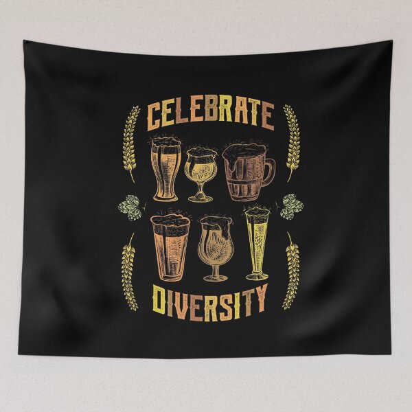 Item preview, Celebrate Diversity Craft Beer Drinking designed and sold by Hananiah Merch.