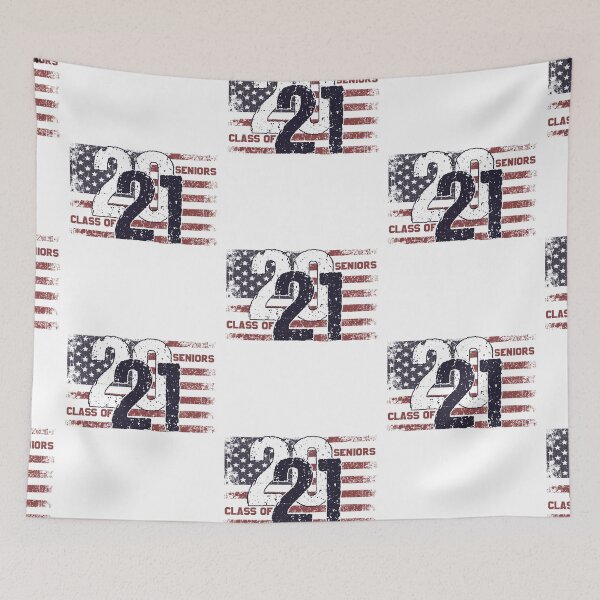 Item preview, Seniors Class of 2021 Distressed American Flag designed and sold by RiffXS.
