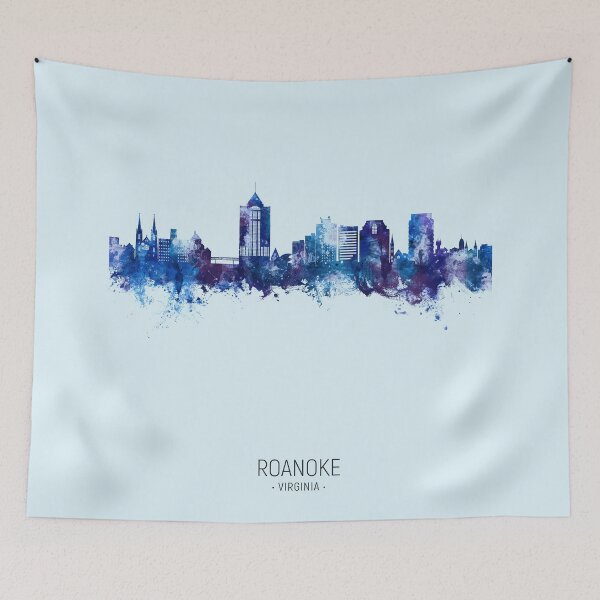 Item preview, Roanoke Virginia Skyline designed and sold by ArtPrints.