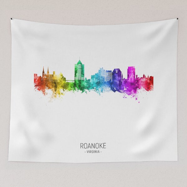 Item preview, Roanoke Virginia Skyline designed and sold by ArtPrints.
