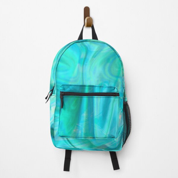 Item preview, Shimmering Silk Turquoise Print With Blue And Pink designed and sold by Mary Riley.