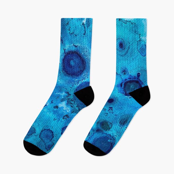 Aperçu de l'œuvre Blue Dot Abstract créée et vendue par LaurieStefano.
