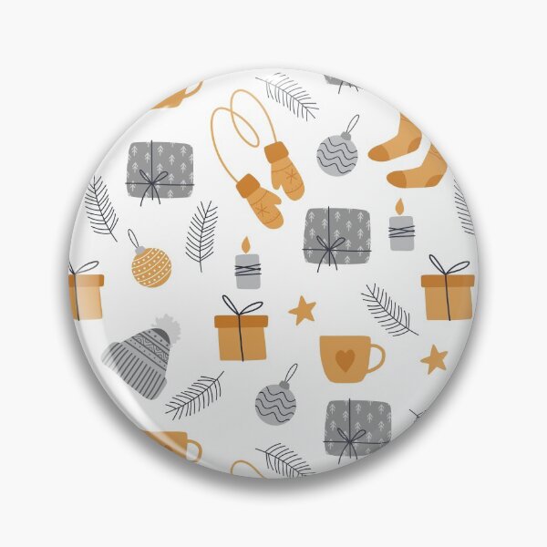 Artikelvorschau, Nobles Weihnachtsmuster mit Winterelementen entworfen und verkauft von CreatedForYou.
