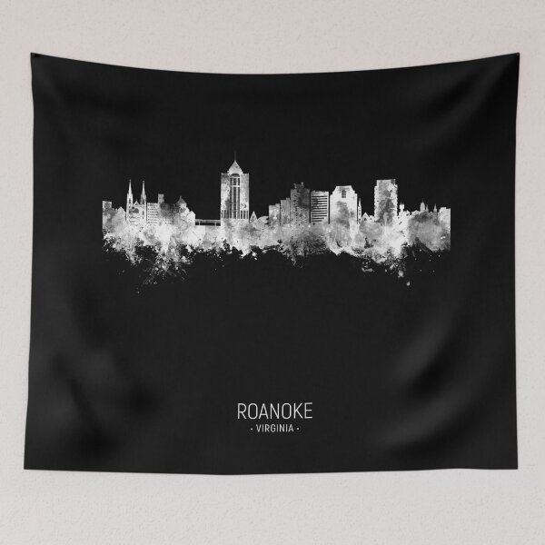 Item preview, Roanoke Virginia Skyline designed and sold by ArtPrints.