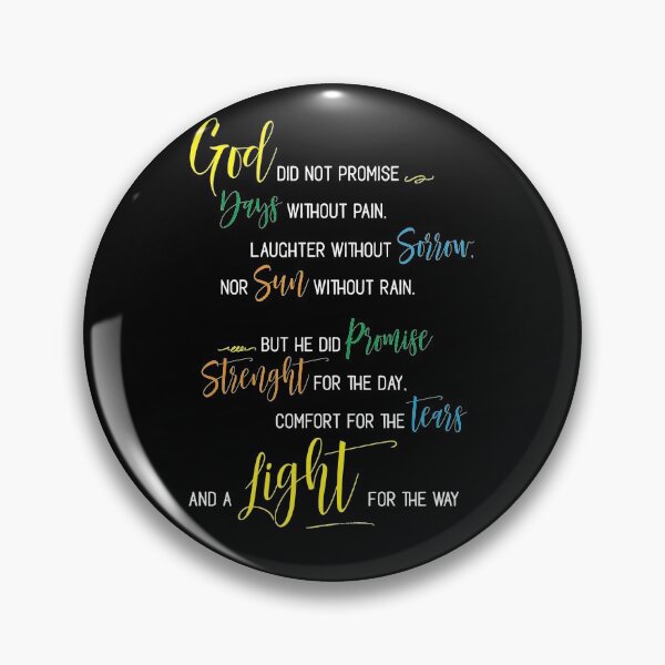 Item preview, God Did not promise Days without Pain - God's Promise Prayerful Verses of Religious Inspiration designed and sold by DSeller.