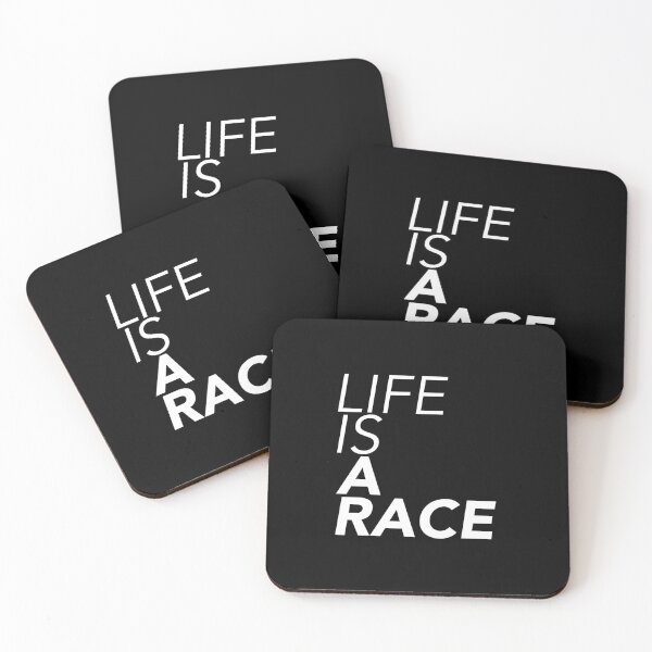 Item preview, Life is a Race - White designed and sold by thilinank.