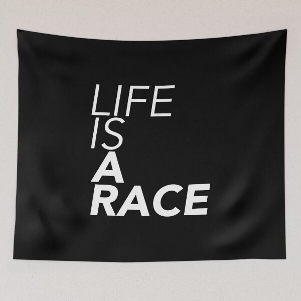 Item preview, Life is a Race - White designed and sold by thilinank.