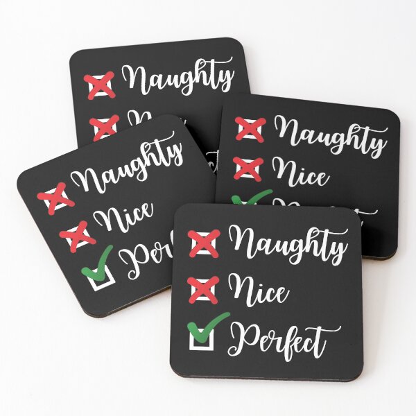 Item preview, Naughty or Nice or Perfect | Santa Claus Checklist Christmas Design  designed and sold by InkItStudio.