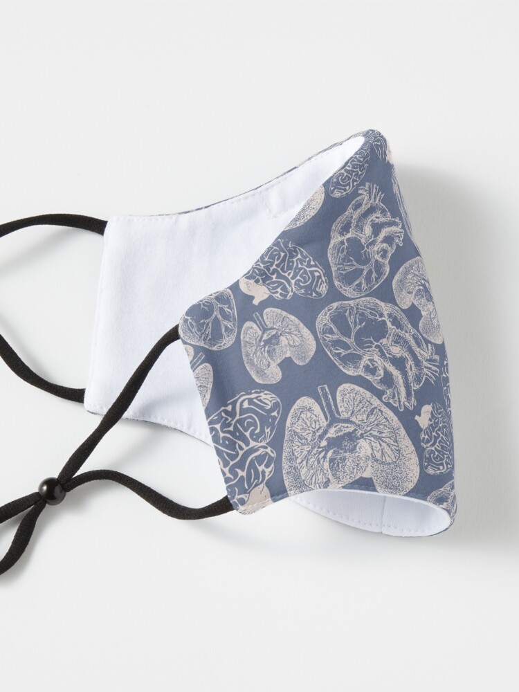 Alternate view of Anatomical Organs - White on Blue Mask