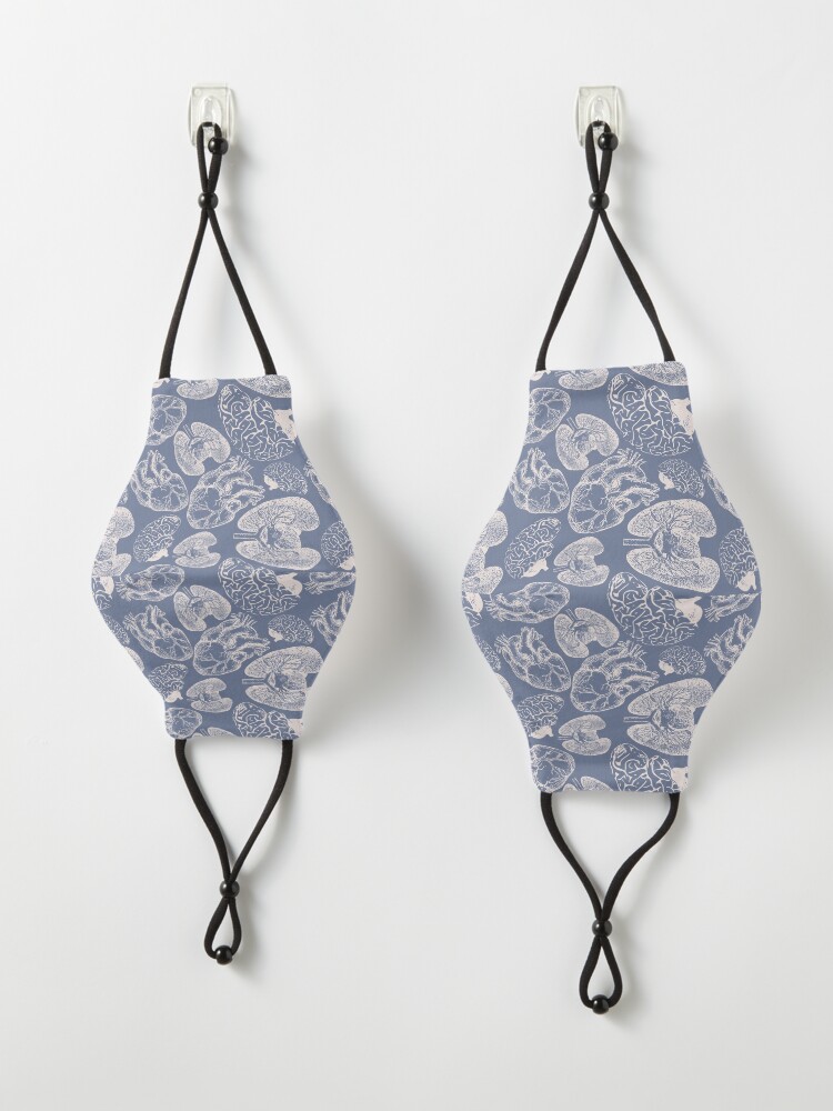 Alternate view of Anatomical Organs - White on Blue Mask
