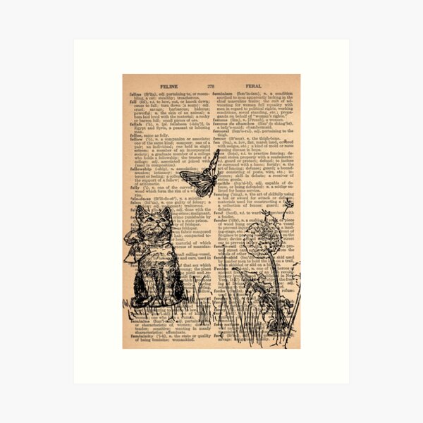 ORIGINAL Mole Vintage Dictionary Page Art Print Wall Hanging Picture 65D 