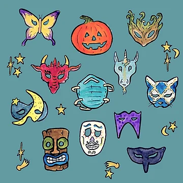 Artwork thumbnail, So Many Masks by tymonardo