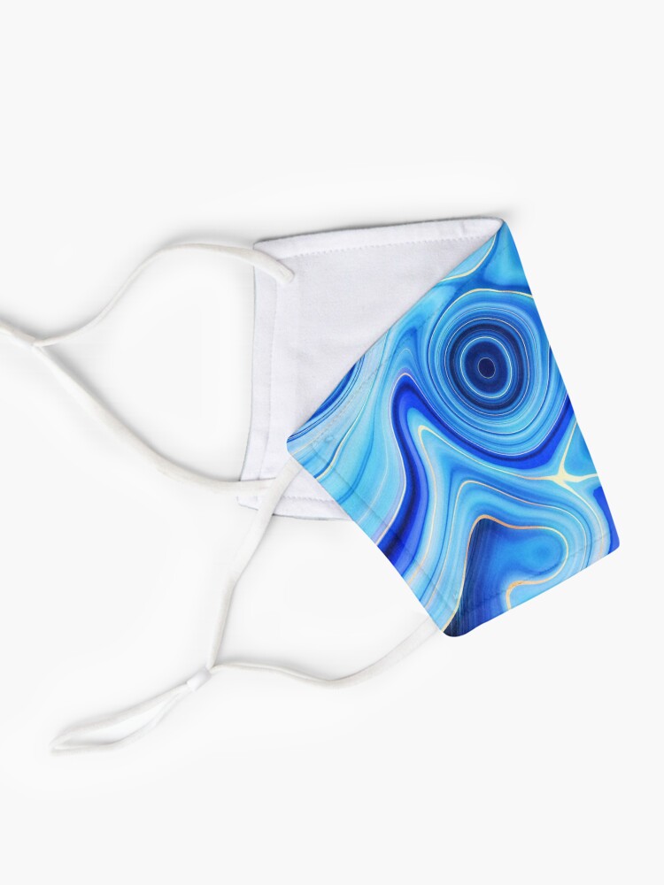 Alternate view of Blue Lapis Lazuli Marble Alcohol Ink Mask