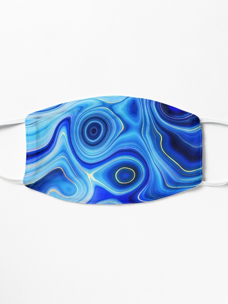 Alternate view of Blue Lapis Lazuli Marble Alcohol Ink Mask