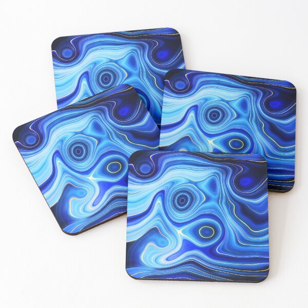 Item preview, Blue Lapis Lazuli Faux Marble Alcohol Ink  designed and sold by MysticMarble.