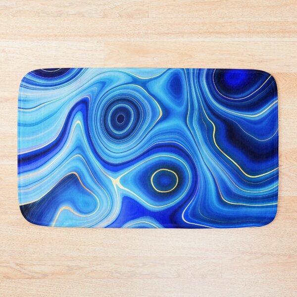 Item preview, Blue Lapis Lazuli Faux Marble Alcohol Ink  designed and sold by MysticMarble.