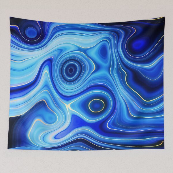 Item preview, Blue Lapis Lazuli Faux Marble Alcohol Ink  designed and sold by MysticMarble.