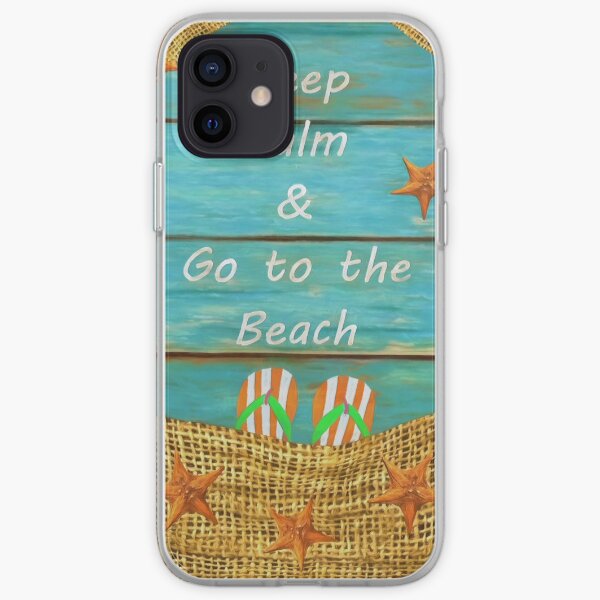 Keep Calm & Go to the Beach iPhone Soft Case