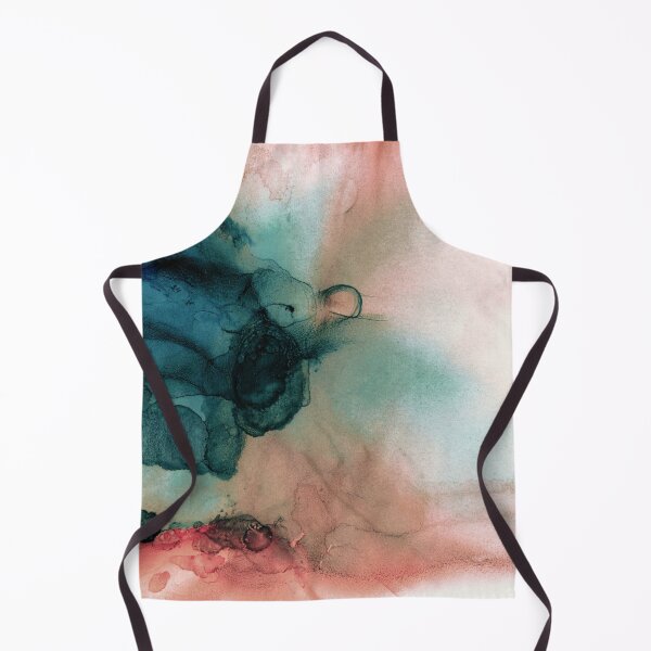 Item preview, Blue and Peach Abstract Painting designed and sold by PrintsProject.
