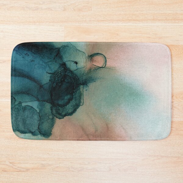 Item preview, Blue and Peach Abstract Painting designed and sold by PrintsProject.