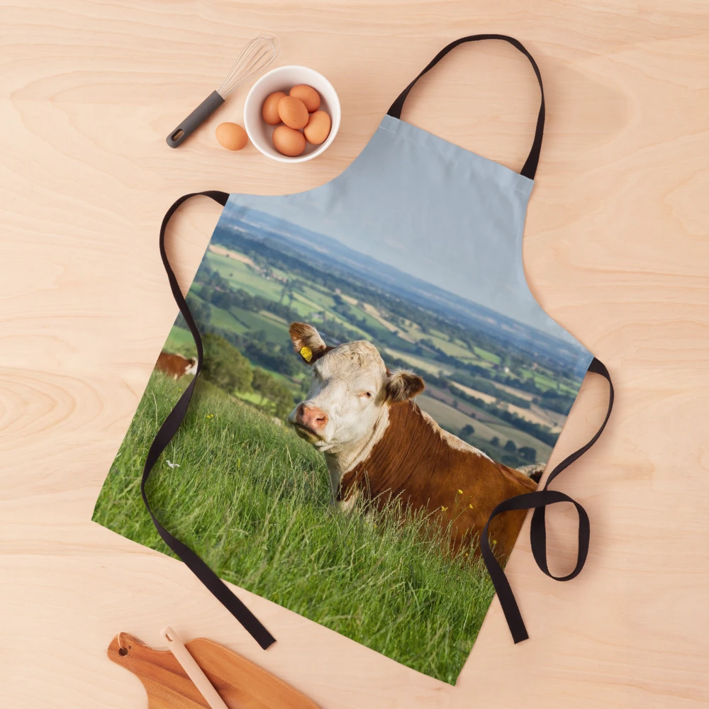 Raspberry Cow Apron for Sale by Jane Stanley