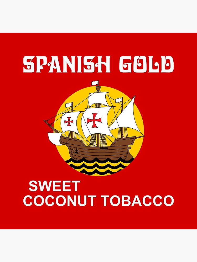 sweet tobacco 1970s Retro 1960's 1970's Spanish Gold Sweet Coconut Tobacco Pillow