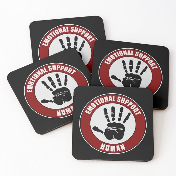 Item preview, Human Emotional Support an Emotional Support Animal Joke designed and sold by Frosty1489.