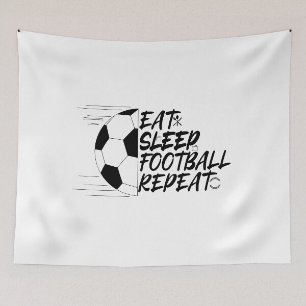 Item preview,  Eat sleep foot ball repeat designed and sold by YAHIA-14.