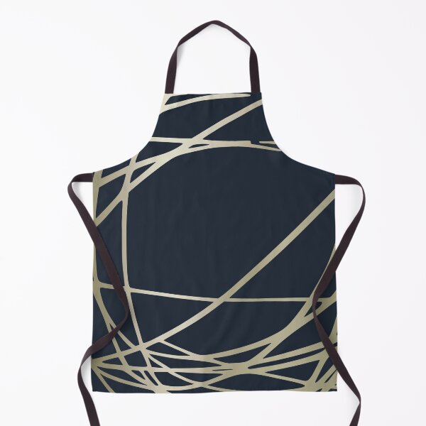 Item preview, Festive, Abstract, Blue and Gold, Stripes Pattern designed and sold by meggydesigns.