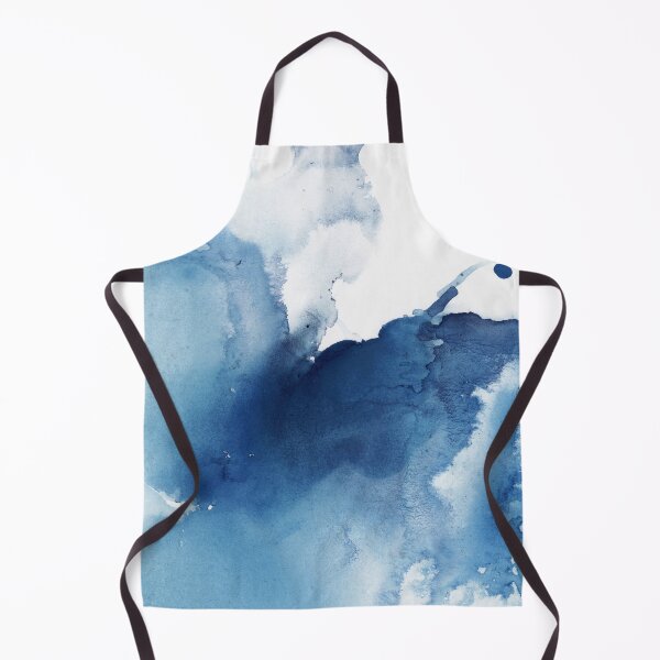 Item preview, Indigo Blue Sea, Abstract Ink Painting designed and sold by PrintsProject.