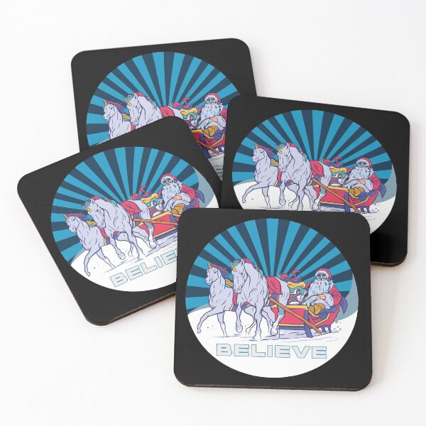 Item preview, I Believe In Santa Unicorns designed and sold by Coder-T.