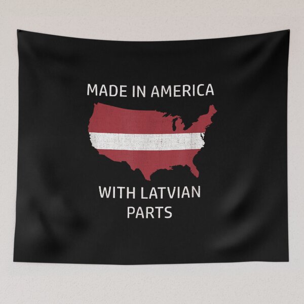 Item preview, Made in America with Latvian Parts Latvia and USA Pride Gifts For Men and Women, Gift Halloween Day, Thanksgiving, Christmas Day designed and sold by DaliAlimentos.