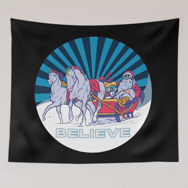 Item preview, I Believe In Santa Unicorns designed and sold by Coder-T.