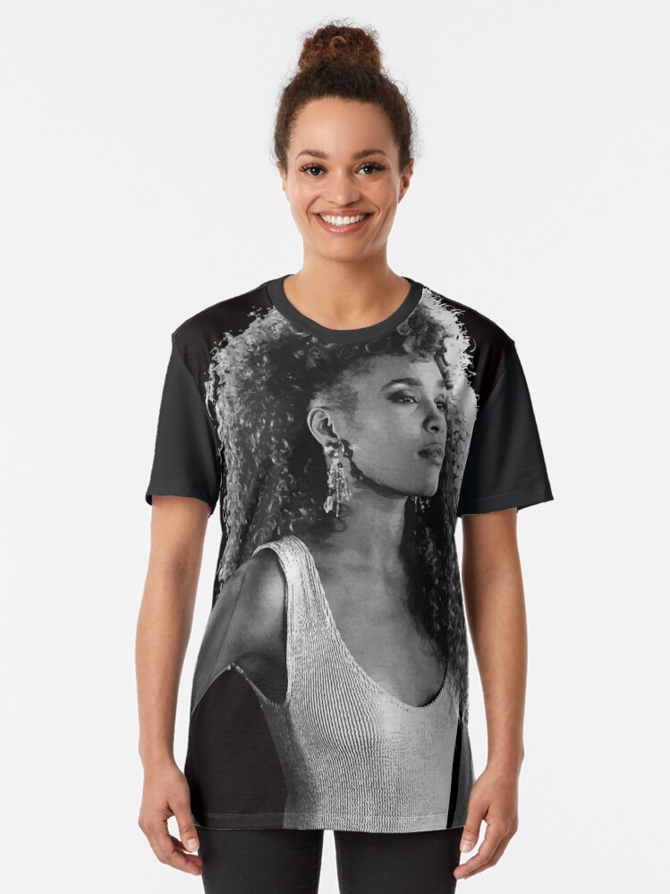 oversized whitney houston shirt