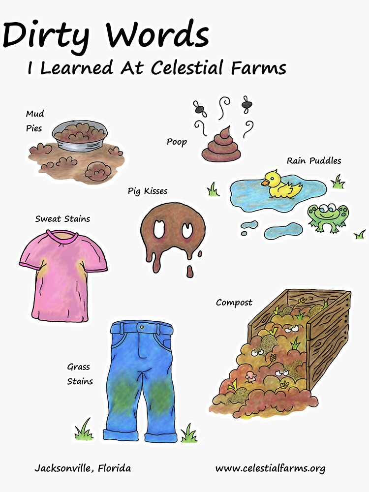 "Dirty Words (Part 2)" Sticker by celestialfarms Redbubble