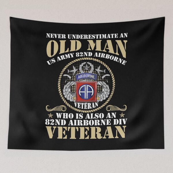 Item preview, Never Undertimate An Old Man 82nd Airborne Paratrooper designed and sold by BruceFaulkner.