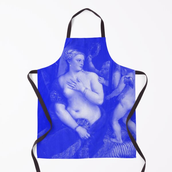 Item preview, Venus with a Mirror - Titian Japanese Blue Porcelain Concept designed and sold by podartist.
