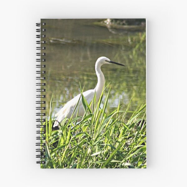 Item preview, White Egret Wading Bird Wetland designed and sold by Anna Lemos.