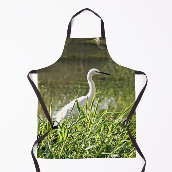 Item preview, White Egret Wading Bird Wetland designed and sold by Anna Lemos.