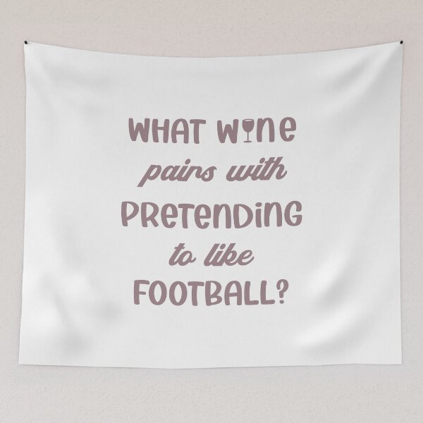 Item preview, Sarcastic Football Saying / Wine Lover Quote / Vino Pairing design designed and sold by CreatedByHeidi.