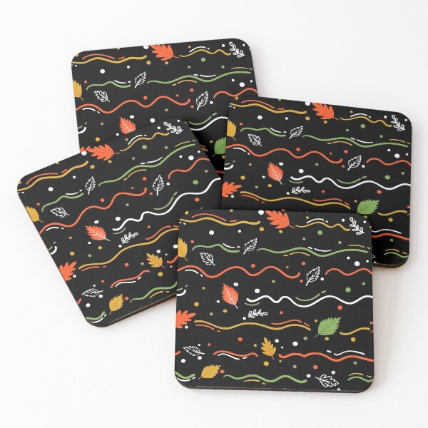 Item preview, Autumn Leaves Doodles Pattern designed and sold by mrhighsky.