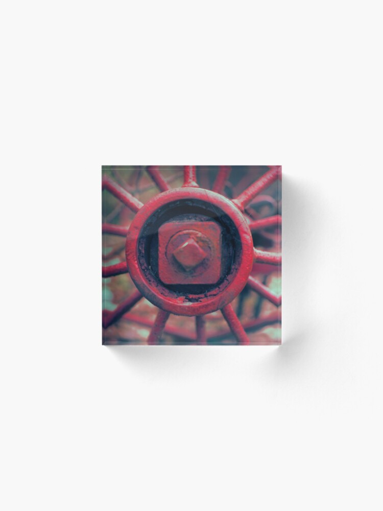Alternate view of Rusty Wheel Acrylic Block