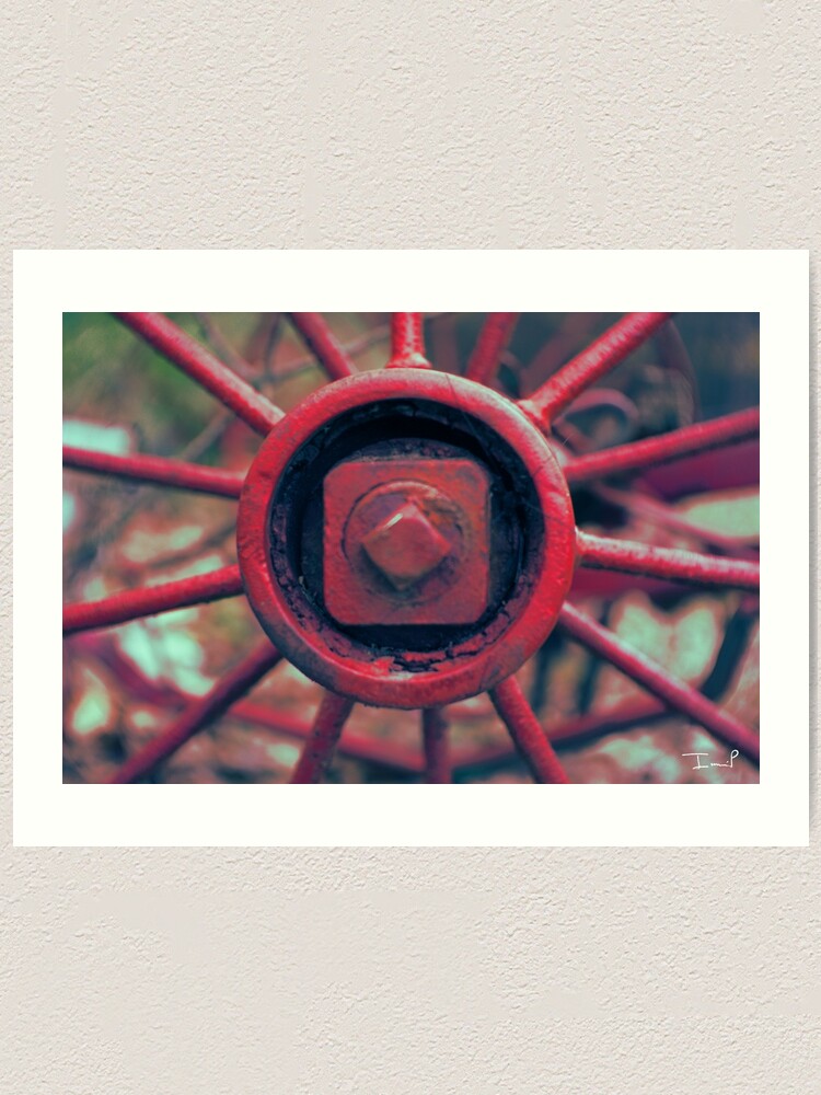 Alternate view of Rusty Wheel Art Print