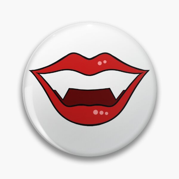Item preview, Vampire lips 2 cartoon red designed and sold by ArtfulBonBon.