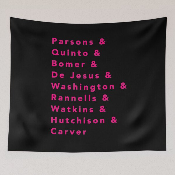 Item preview, Boys in the Band Cast Names [Pink & Black] designed and sold by Alaina Fritzinger.
