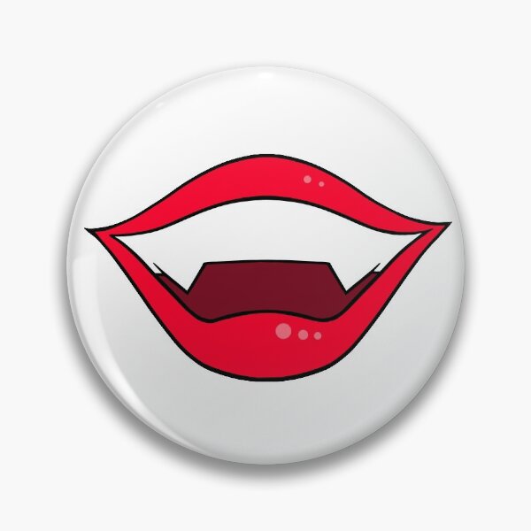 Item preview, Vampire lips cartoon red designed and sold by ArtfulBonBon.