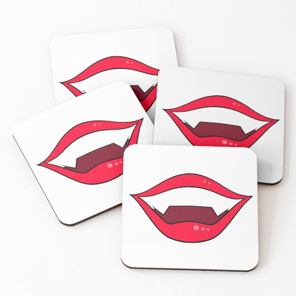 Item preview, Vampire lips cartoon red designed and sold by ArtfulBonBon.